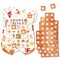 Big Dot of Happiness Fall Foliage Baby - Picture Bingo Cards and Markers - Autumn Leaves Baby Shower Shaped Bingo Game - Set of 18